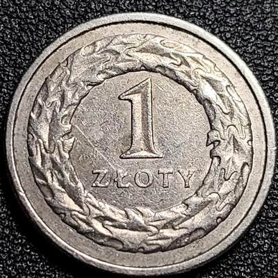 泉币菌-第82场-散币乐园场 - 高币值 皇冠鹰 1995年波兰1兹罗提 镍币 23.0毫米 5.0克