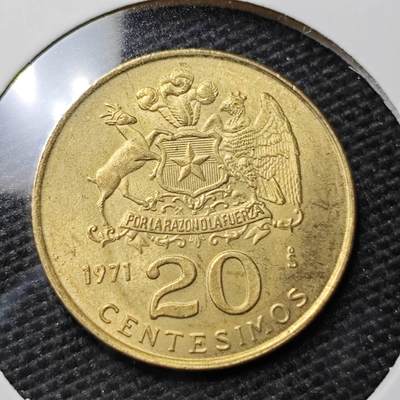 KK钱币收藏小铺 第318期 2月预留时间 周末发货 -  智利20分 好品