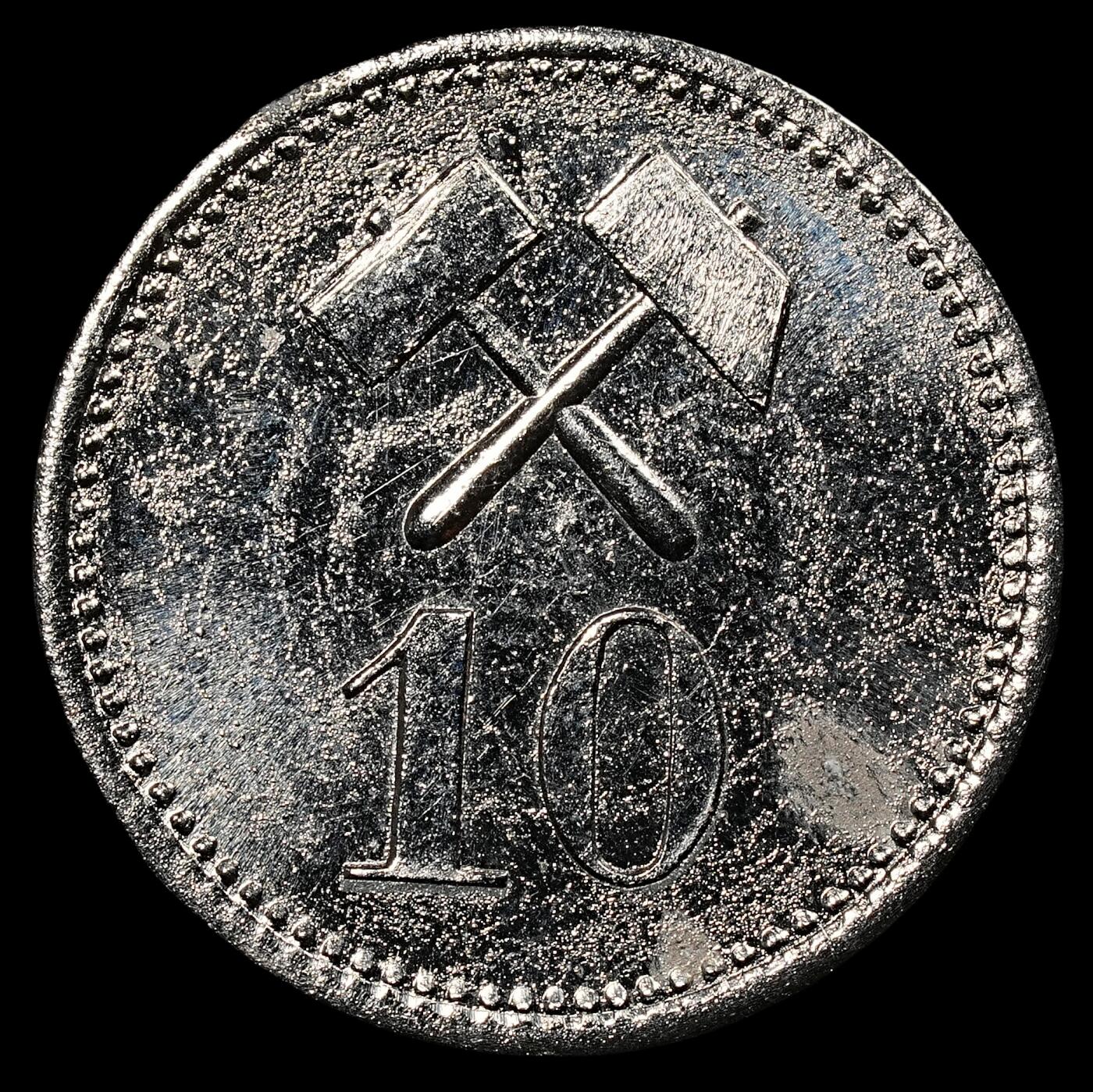 修遠堂世界钱币第八十期 1911年格陵兰矿业公司10欧尔 锌镀镍 未流通品 仅铸造5000枚