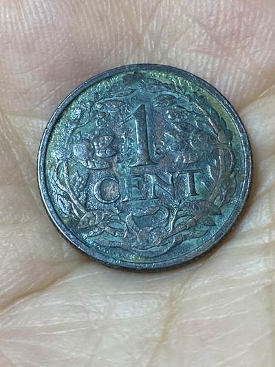 2025年第七十八场(总第一百零四场）外国好品散币(免佣金) - 荷兰🇳🇱1917年1分(威廉明娜女王时期，17面小盾版，seahorse 海马标)