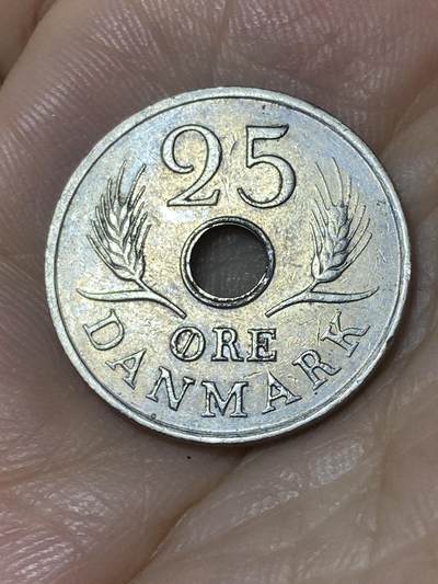2025年第七十八场(总第一百零四场）外国好品散币(免佣金) - 丹麦🇩🇰1967年25欧尔(弗雷德里克九世第四版，C; S版)