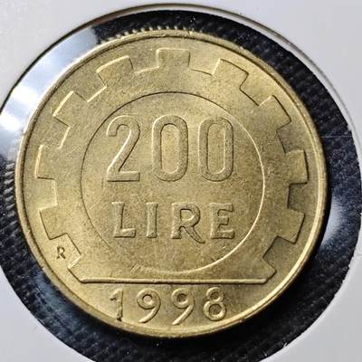 KK钱币收藏小铺 第318期 2月预留时间 周末发货 - 1998意大利200里拉铜币 好品 