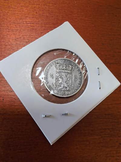 长老汇马年精选第十九场拍卖 1860荷兰威廉三世1/2盾银币，5克945银，克书300美金