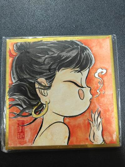天玑星卡拍第112期《8.11周一截拍》持续收拍收评中 满赠卡需备注 - 【手绘色纸】王小玩 哪吒 手绘色纸 10*10CM