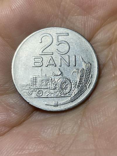 2025年第七十八场(总第一百零四场）外国好品散币(免佣金) - 罗马尼亚🇷🇴1966单年份25巴尼(社会主义共和国时期第一版，镀镍钢材质)
