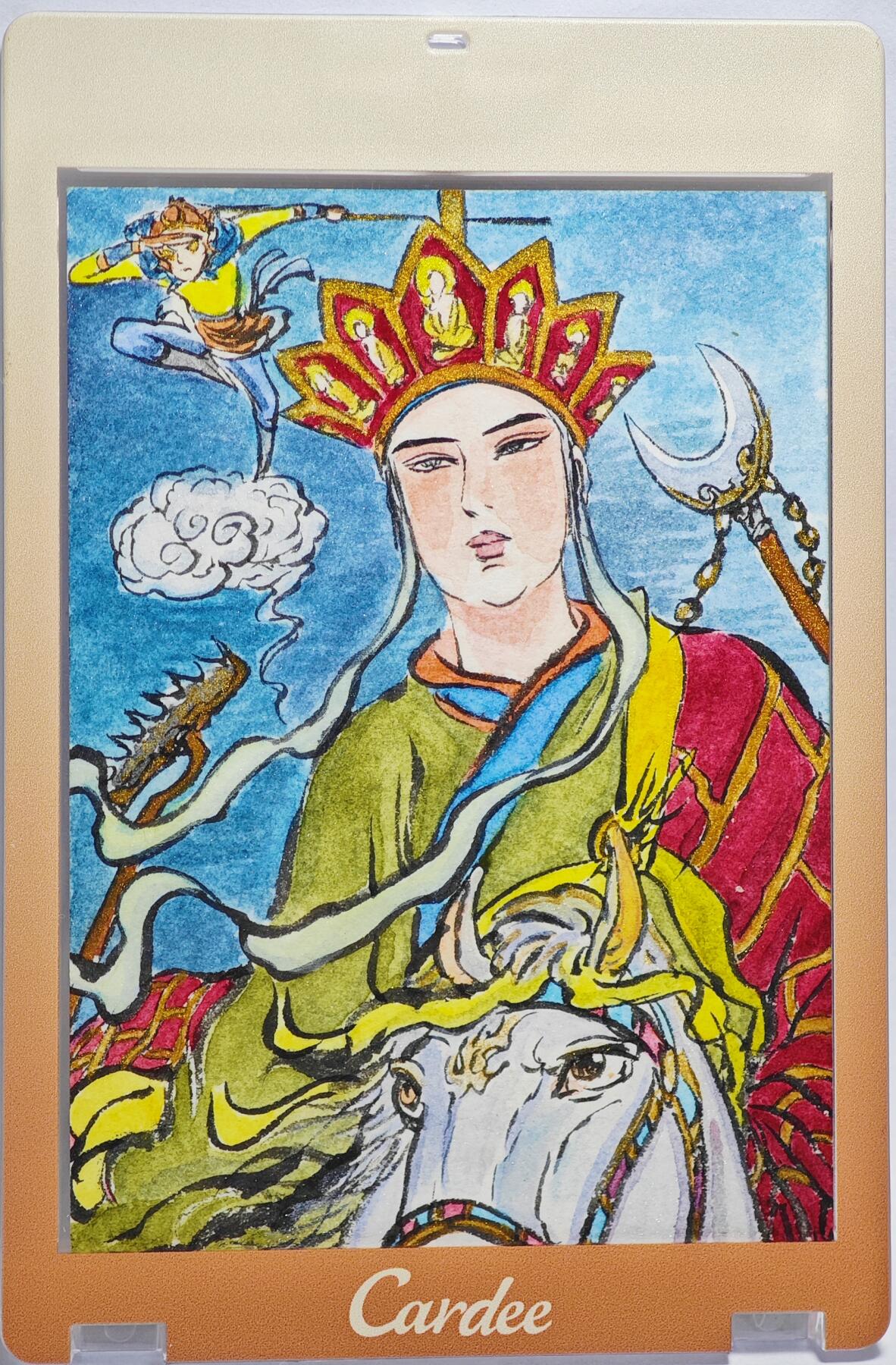 白泽拍卖卡牌手绘专场第22期中福卡展专场(离离暑云散，袅袅凉风起)