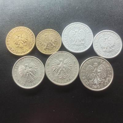 邮泉阁限时拍卖第二十一场 各国硬币专场（硬币在国外，这期结束后全部邮寄回国） - 波兰7枚