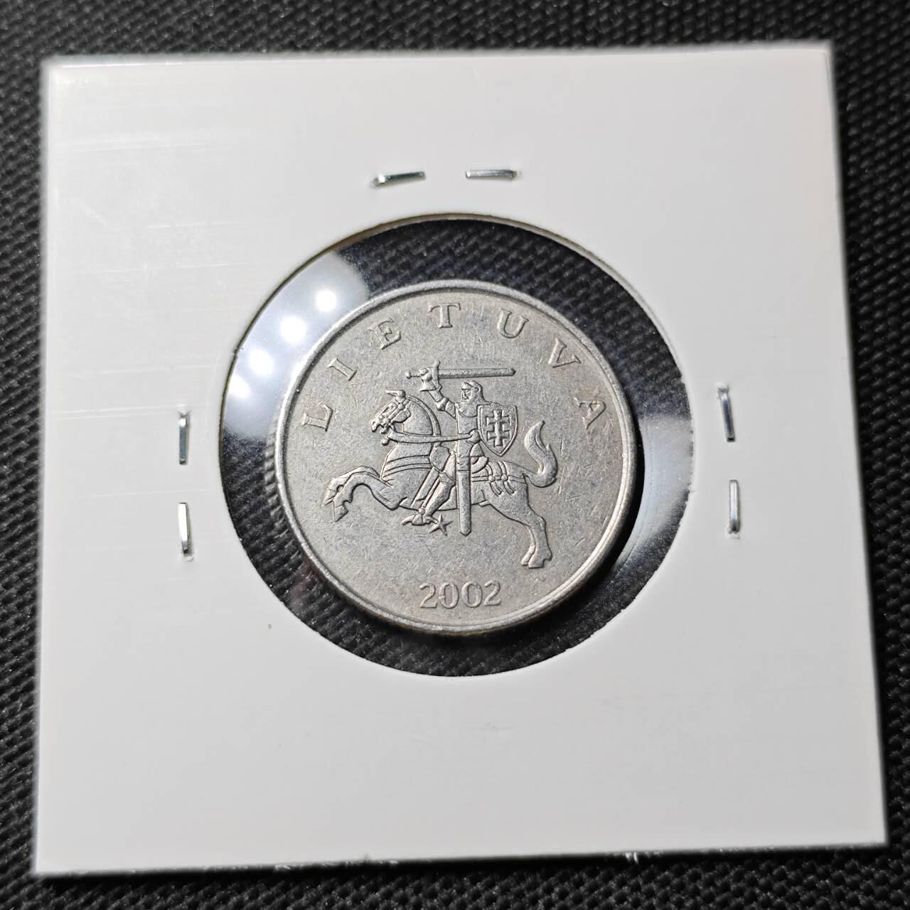 KK钱币收藏小铺 第318期 2月预留时间 周末发货 2002立陶宛 1立特