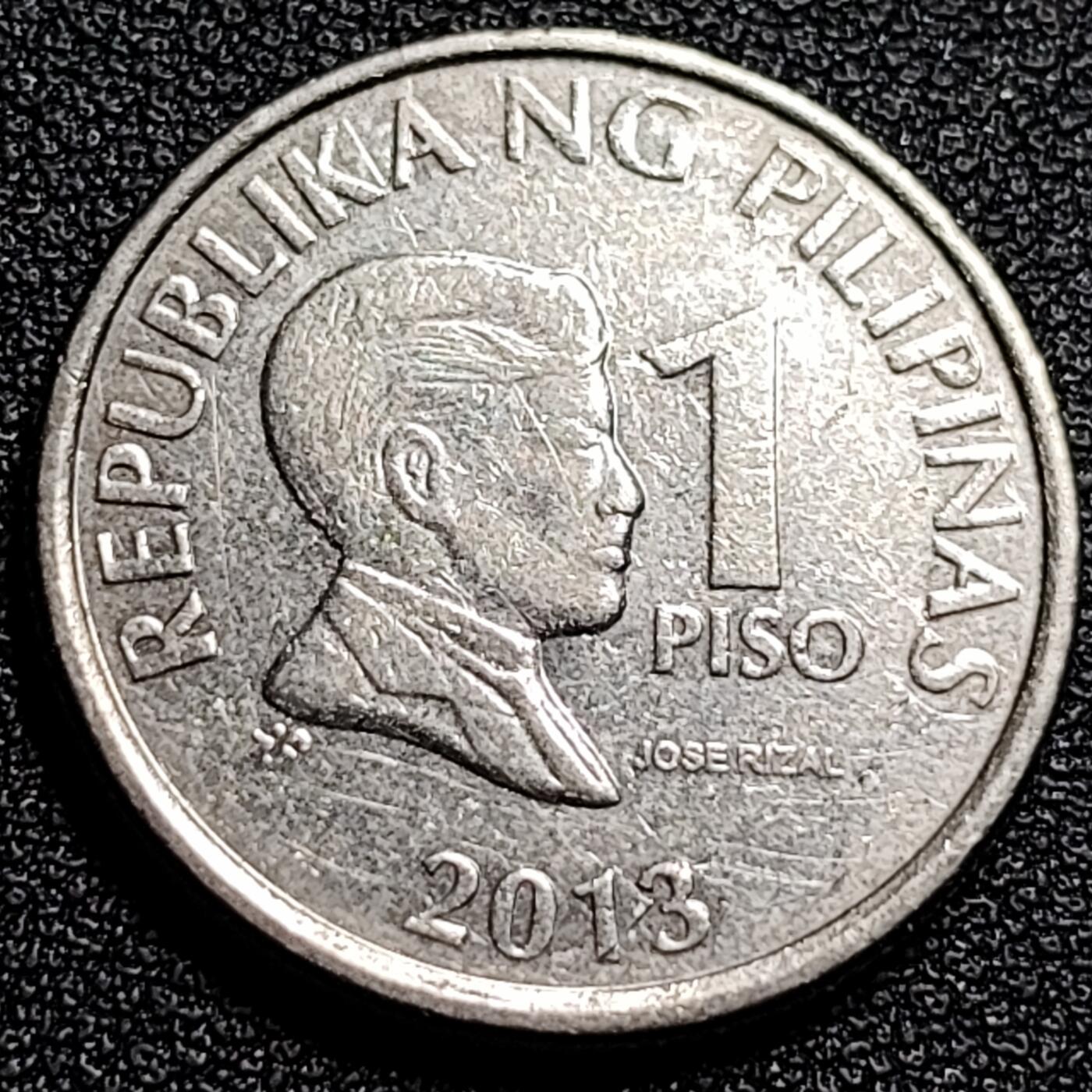泉币菌-第80场-散币乐园场 菲律宾1比索 国父何塞·黎刹  24mm