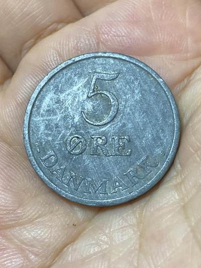 2025年第七十八场(总第一百零四场）外国好品散币(免佣金) - 丹麦🇩🇰1960年5欧尔锌币(弗雷德里克九世第二版，C; S版)