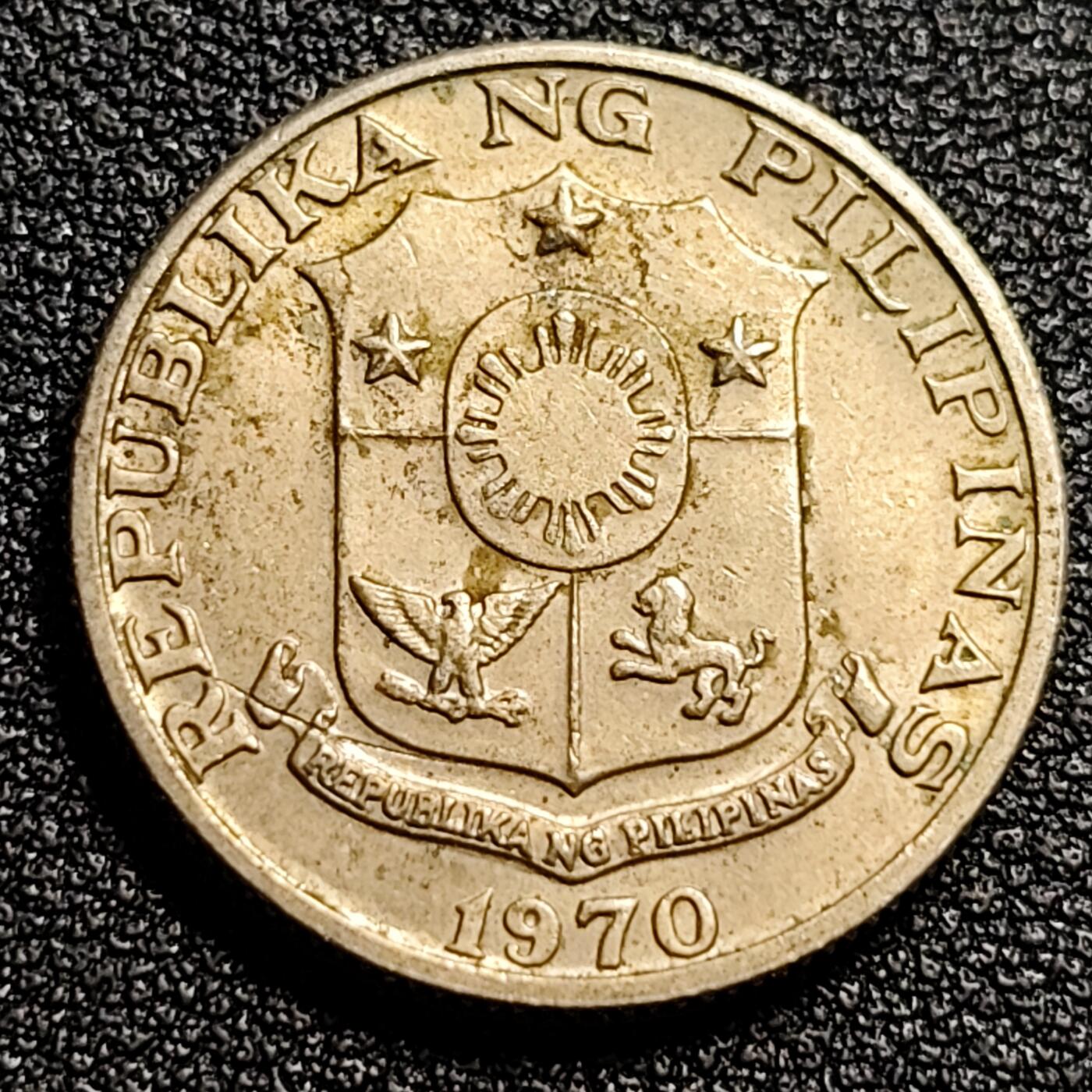 泉币菌-第82场-散币乐园场 菲律宾1970年25分 画家胡安·卢纳 铜镍锌币 21mm