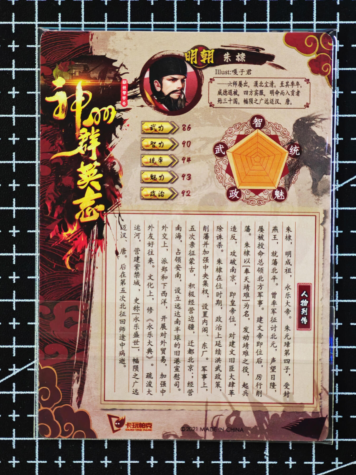 琦卡当当铺.扫码加群抽红包得[包邮券]’第10期‘周二结束★★人少漏多结束早★★(分享有奖) ~持续收拍品中 卡玩帕克-神州群雄志-曹操+朱棣-普卡-2张