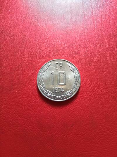 【云涧收藏】第五十二场 - 智利1974年10埃斯库多，UNC