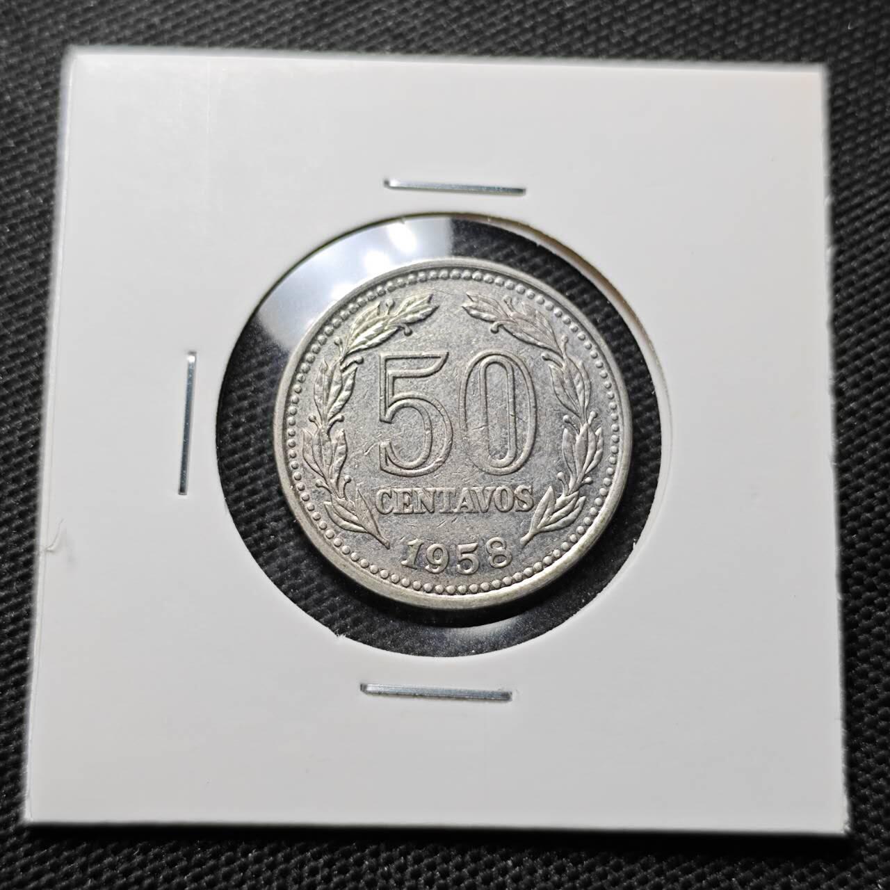 KK钱币收藏小铺 第318期 2月预留时间 周末发货  1958阿根廷50分
