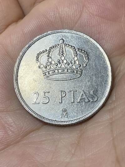 2025年第七十八场(总第一百零四场）外国好品散币(免佣金) - 西班牙🇪🇸1984年25比塞塔(胡安·卡洛斯一世第二版，仅发行3年)