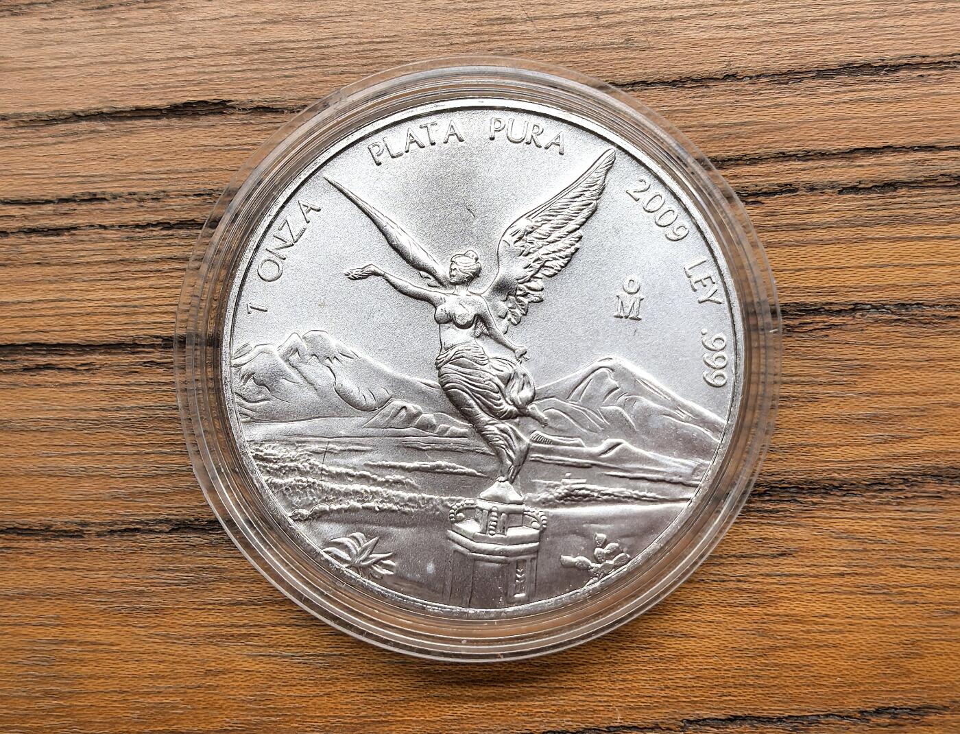 凡希社世界钱币微拍第三百零九期 2009墨西哥女神1盎司大银BU全品