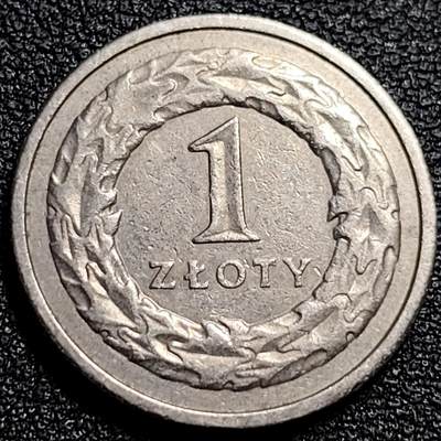 泉币菌-第82场-散币乐园场 - 高币值 皇冠鹰 1994年波兰1兹罗提 镍币 23.0毫米 5.0克 