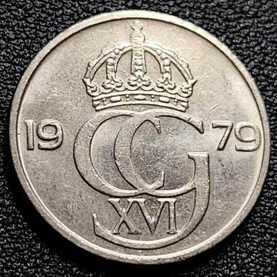 泉币菌-第84场-散币乐园场 瑞典1979年 卡尔十六世 50欧尔镍币