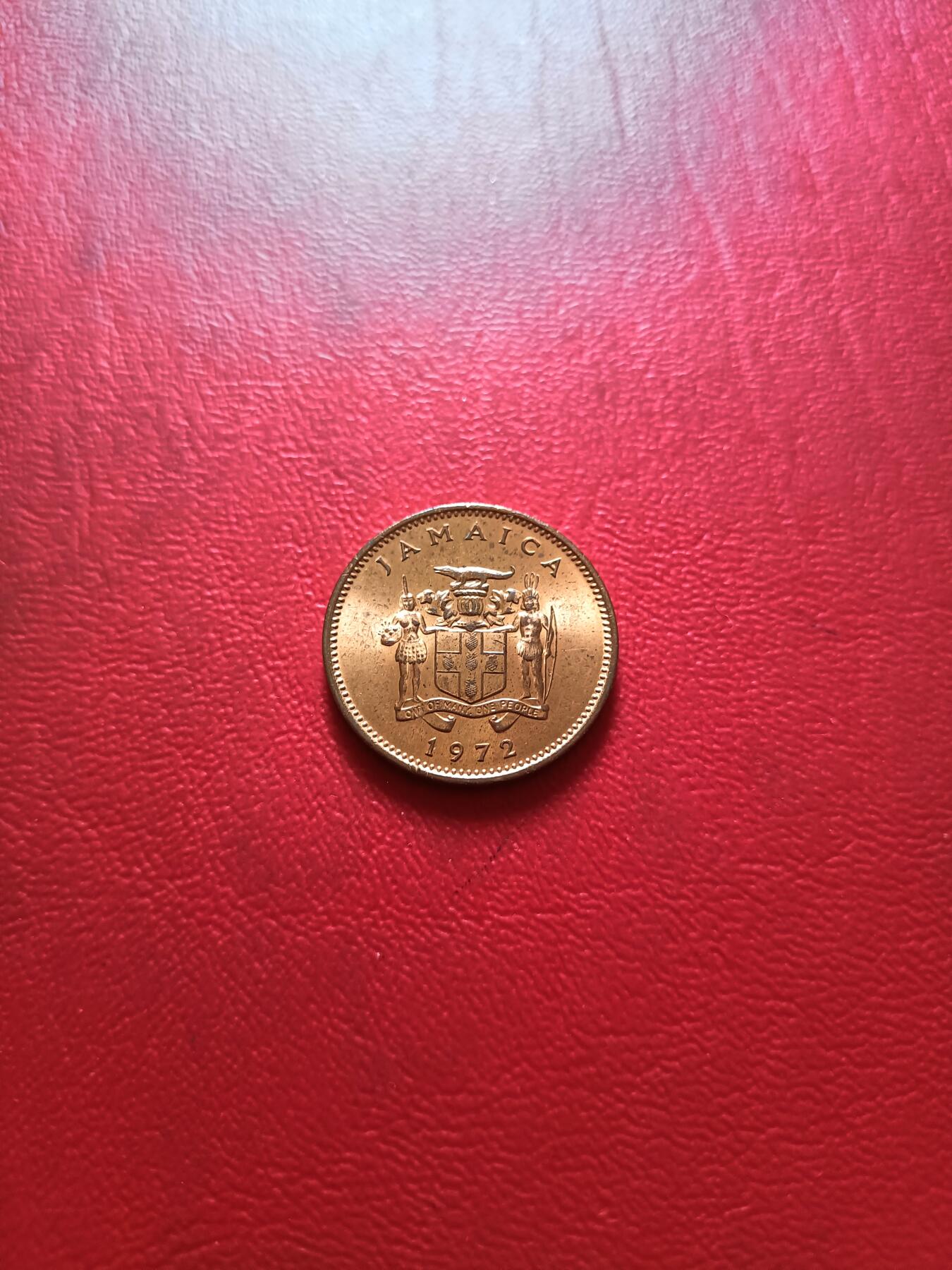 【云涧收藏】第五十二场 牙买加1972年（FA0）1分纪念币，BU