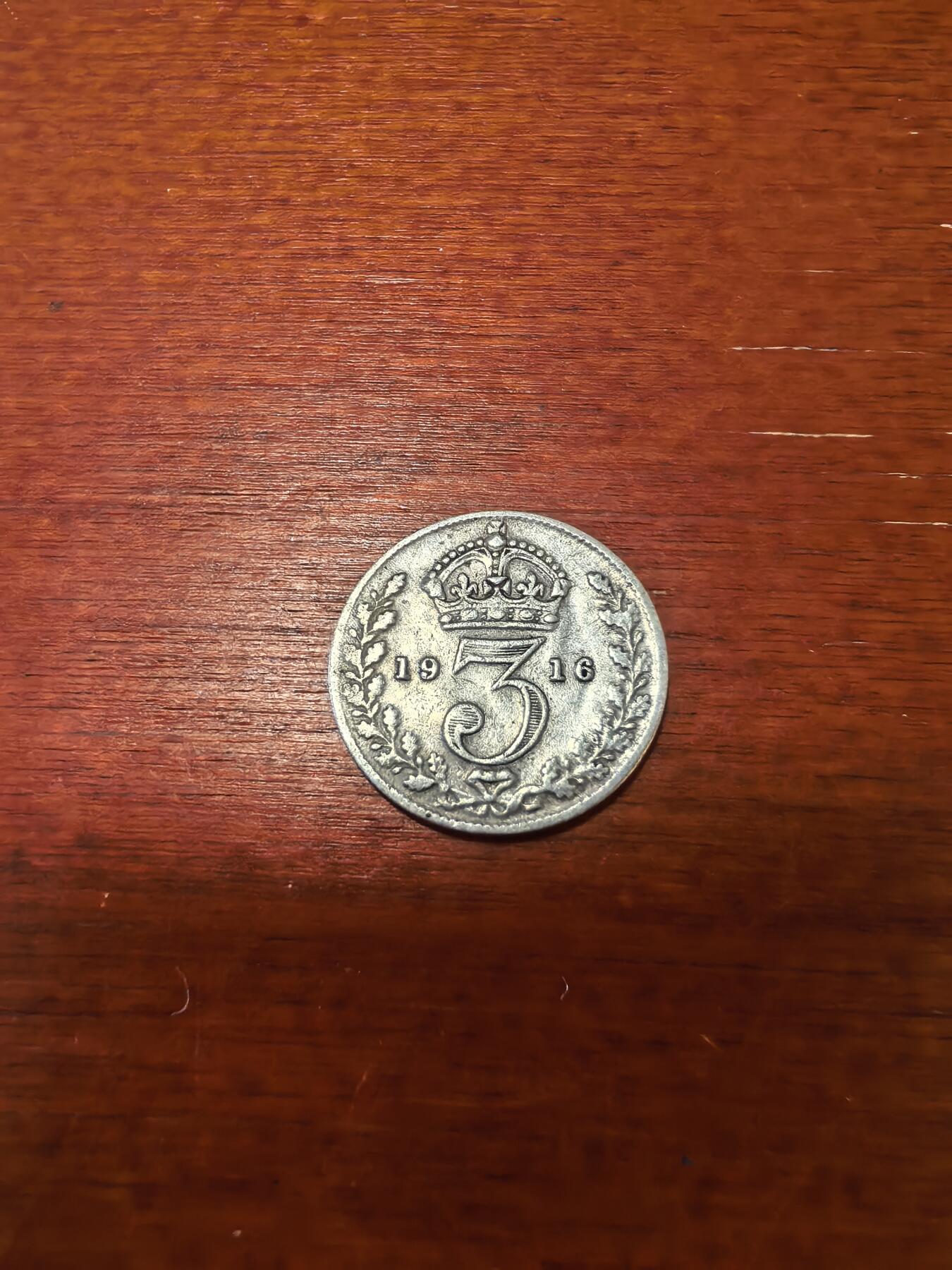 长老汇蛇年精选第三十五场拍卖 1916 英国乔治五世3便士银币