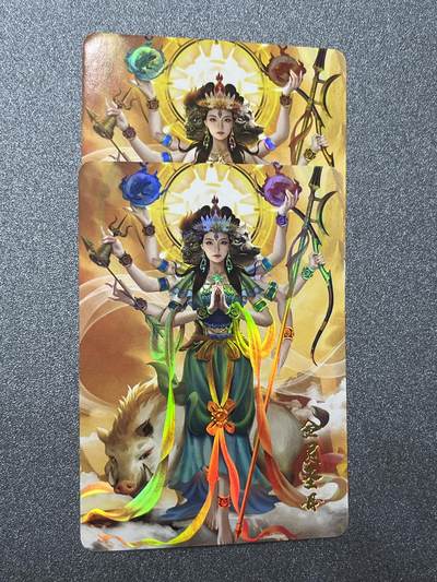 跨世纪的玩卡者们第1期（买家0佣金，周日晚22点30截拍，欢迎大家来逛逛） - 神话系列 金灵圣母 普通+清凉版 2张1组