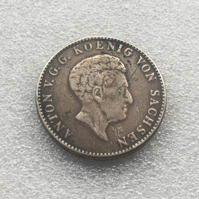 世界钱币专场拍卖 - 1834年德国萨克森安东1泰勒流通银币