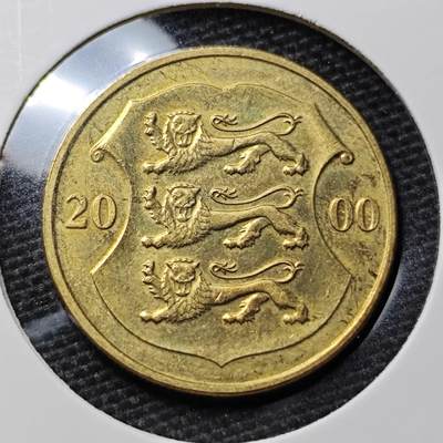 KK钱币收藏小铺 第319期 2月预留时间 周末发货 -  2000爱沙尼亚1克朗