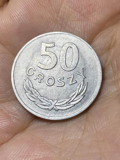 2025年第七十八场(总第一百零四场）外国好品散币(免佣金) - 好品–波兰🇵🇱1973年50格罗希(人民共和国时期，MW标华沙造)