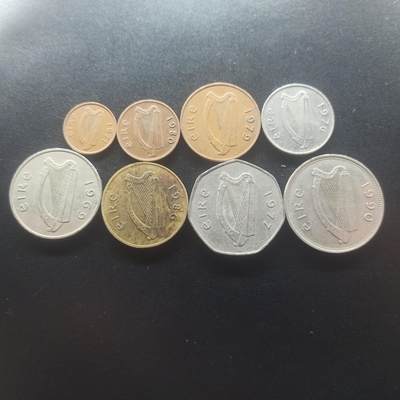 邮泉阁限时拍卖第二十一场 各国硬币专场（硬币在国外，这期结束后全部邮寄回国） - 爱尔兰8枚