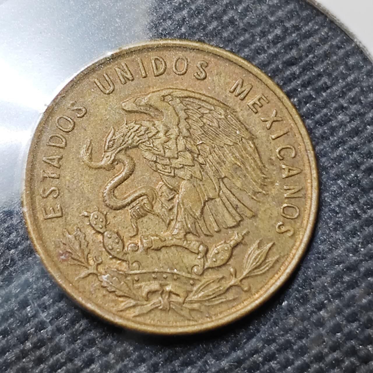 KK钱币收藏小铺 第318期 2月预留时间 周末发货  1956墨西哥1分铜币