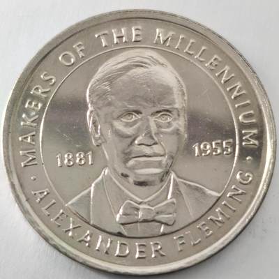 Krab外币市集Vol.24 - Makers of the Millenium 2000 Coin Alexander Fleming 1881-1955