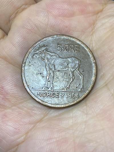 2025年第七十八场(总第一百零四场）外国好品散币(免佣金) - 挪威🇳🇴1964年5欧尔(奥拉夫五世第一版)