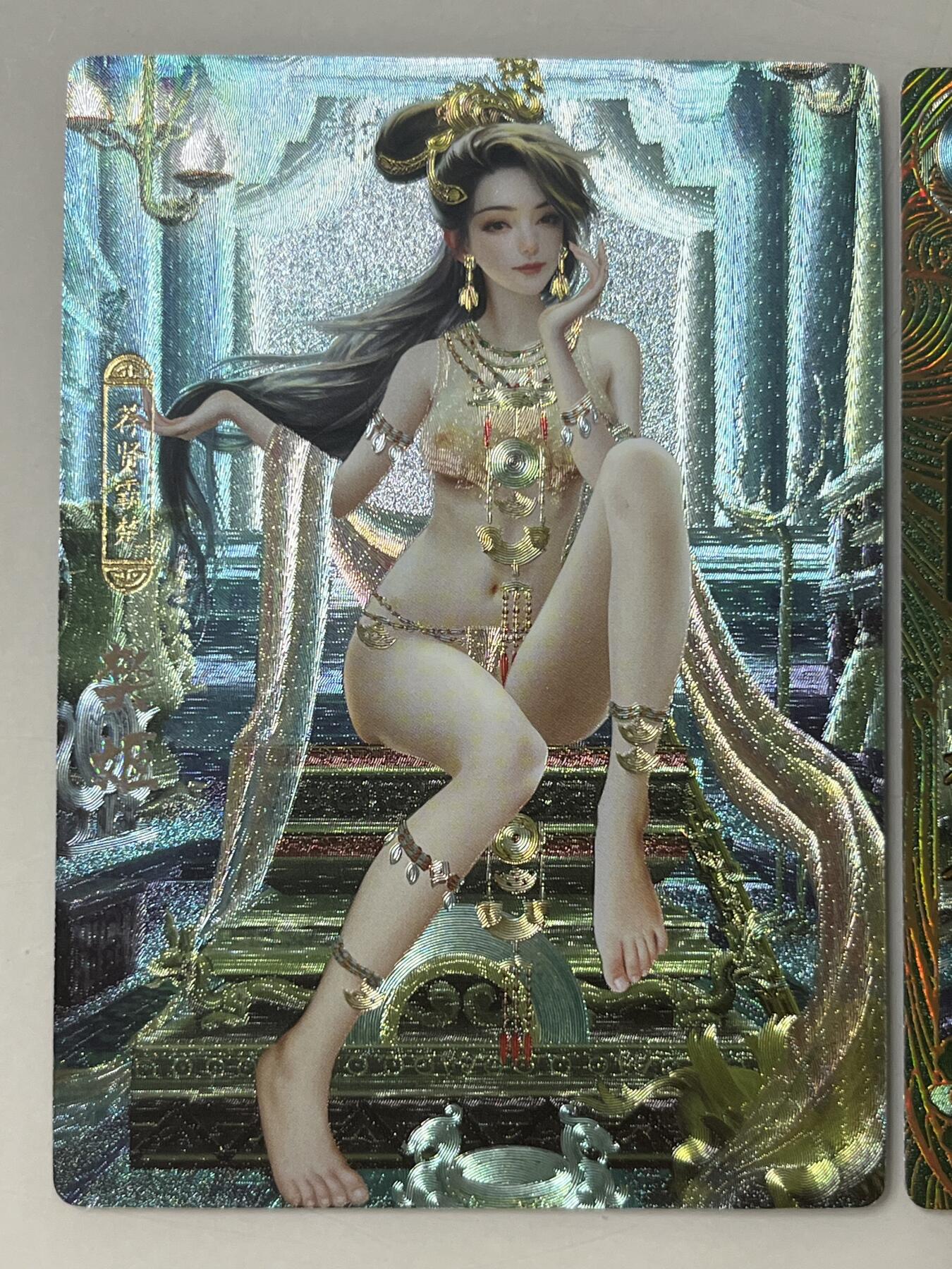 跨世纪的玩卡者们第1期（买家0佣金，周日晚22点30截拍，欢迎大家来逛逛） 卡玩帕克 粗闪工艺卡 神州百花谱 樊姬3张1套