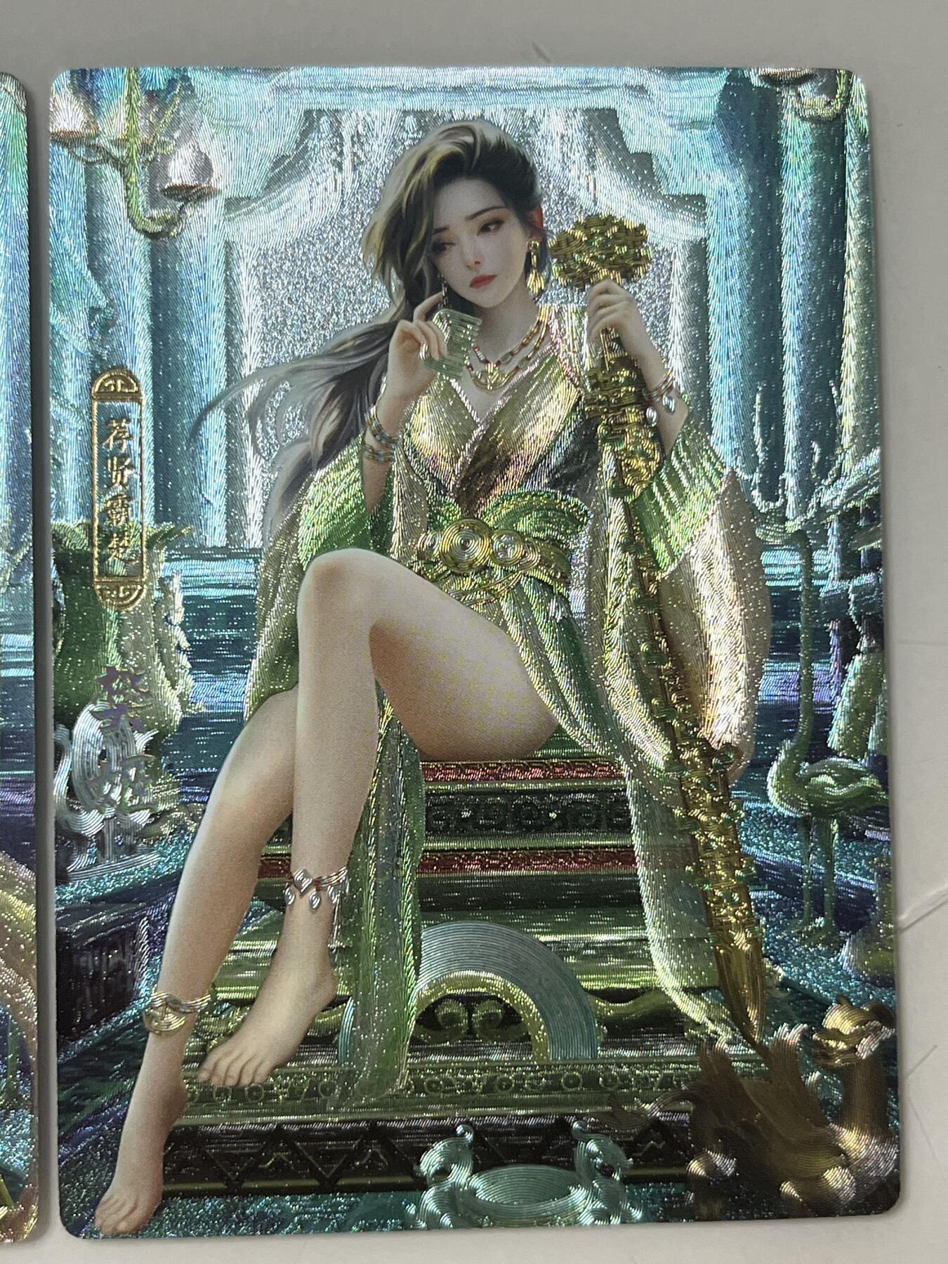 跨世纪的玩卡者们第1期（买家0佣金，周日晚22点30截拍，欢迎大家来逛逛） 卡玩帕克 粗闪工艺卡 神州百花谱 樊姬3张1套