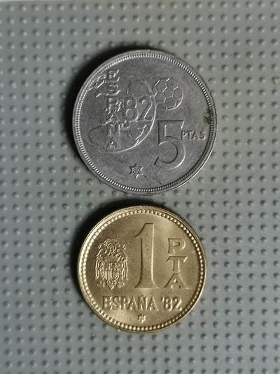 2025年第75场各国散币拍卖（总第75场）15号起休假半月，有发货需求请提前私信 - 西班牙世界杯纪念币2枚
