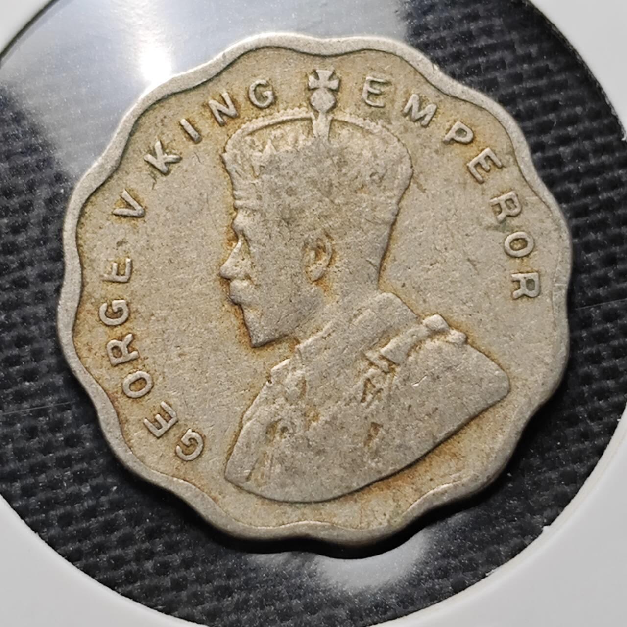 KK钱币收藏小铺 第320期 2月预留时间 周末发货  1935英属印度1安娜
