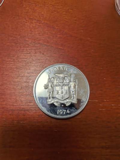长老汇蛇年精选第三十六场拍卖 1974牙买加蜂鸟25分精制铜镍币