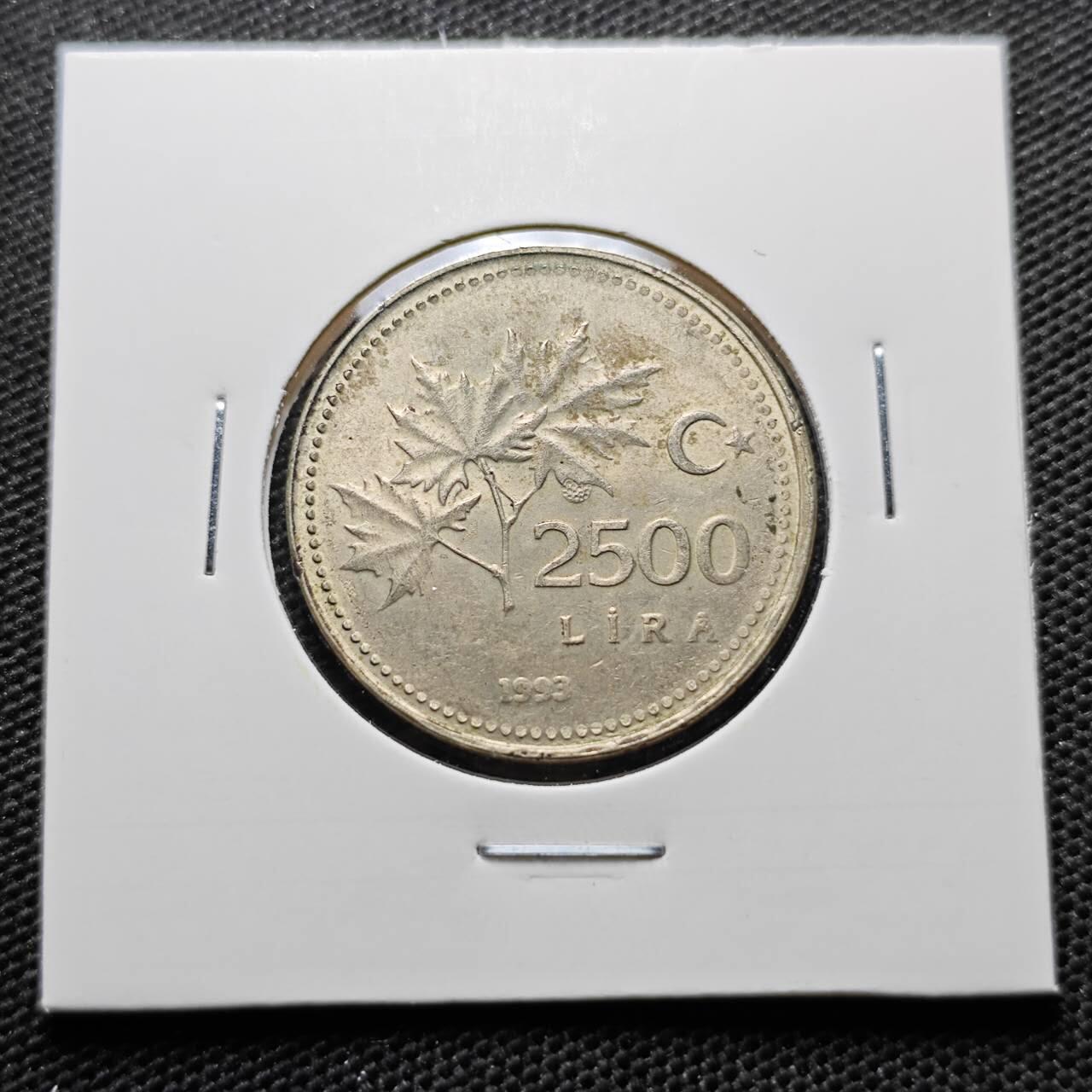 KK钱币收藏小铺 第320期 2月预留时间 周末发货  1993土耳其2500里拉