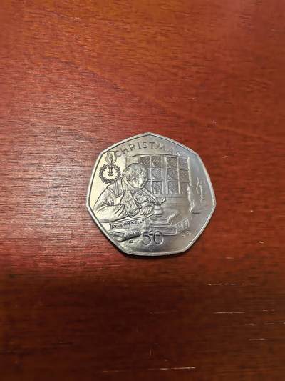 长老汇蛇年精选第三十六场拍卖 2000马恩岛圣诞50便士7边形铜镍币
