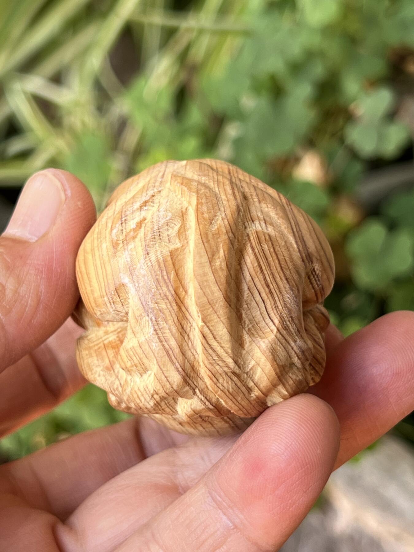 零元拍：崖柏手把件（貔貅），十年前的存货了，油性极大