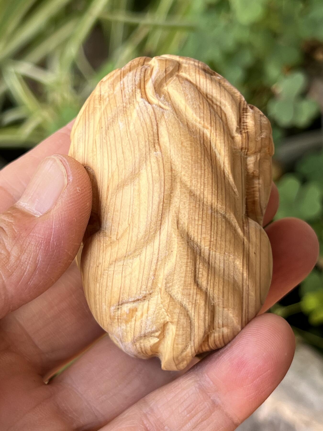 零元拍：崖柏手把件（貔貅），十年前的存货了，油性极大
