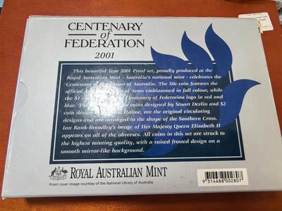 长老汇蛇年精选第三十六场拍卖 2001澳大利亚6枚精制套币，盒证全