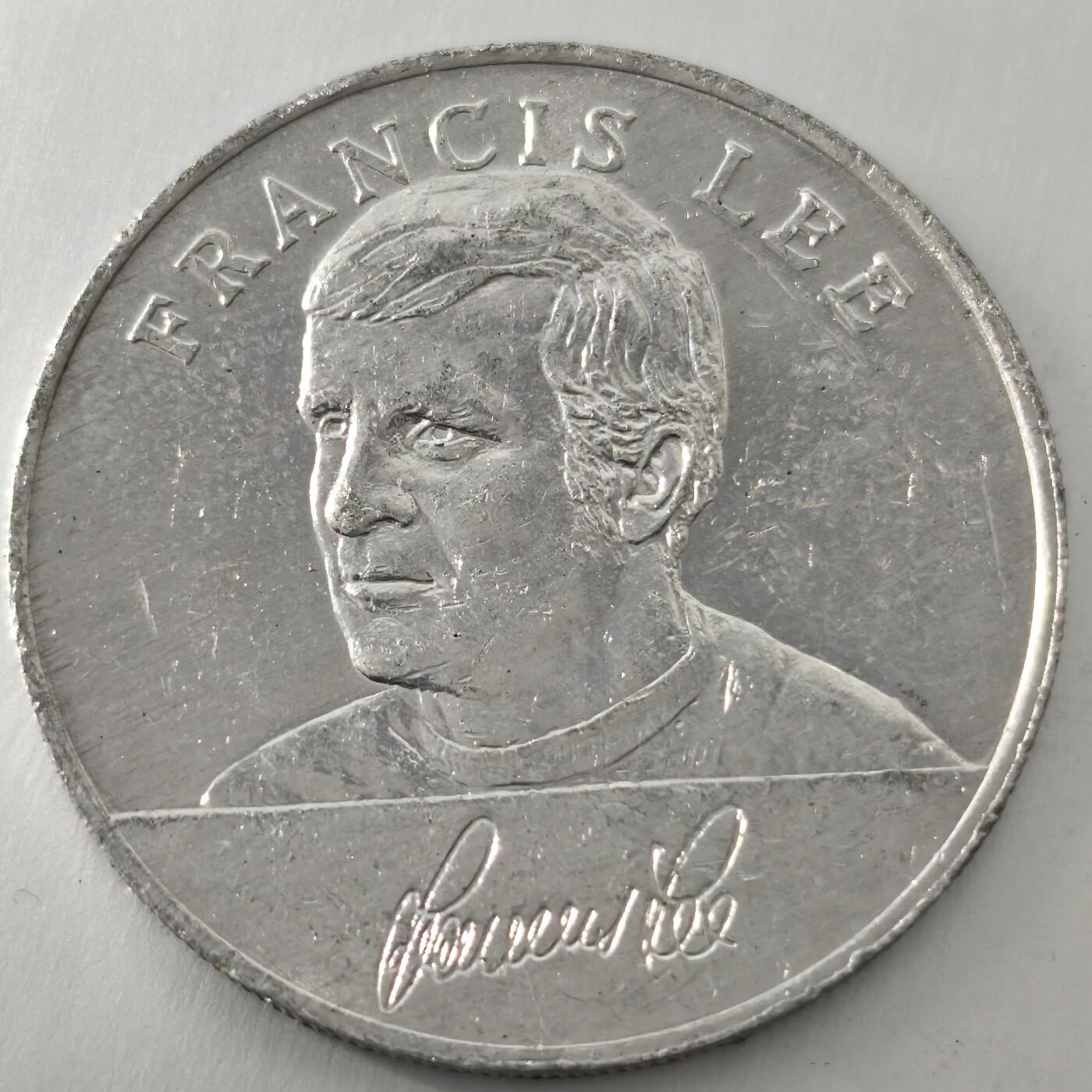 Krab外币市集Vol.24 Medal - Francis Lee; Manchester City England World Cup Squad 1970