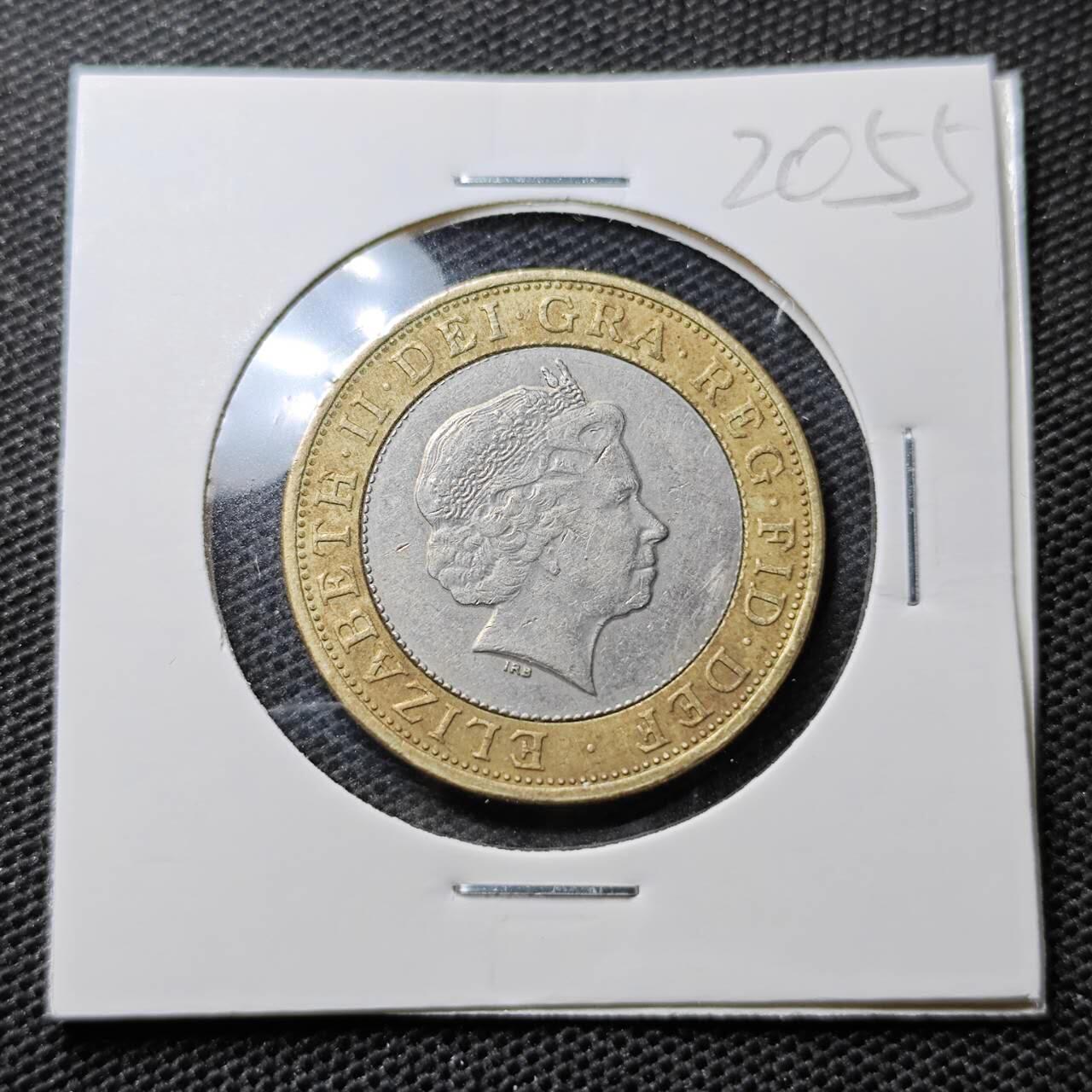 KK钱币收藏小铺 第320期 2月预留时间 周末发货  1998英国2镑双色币