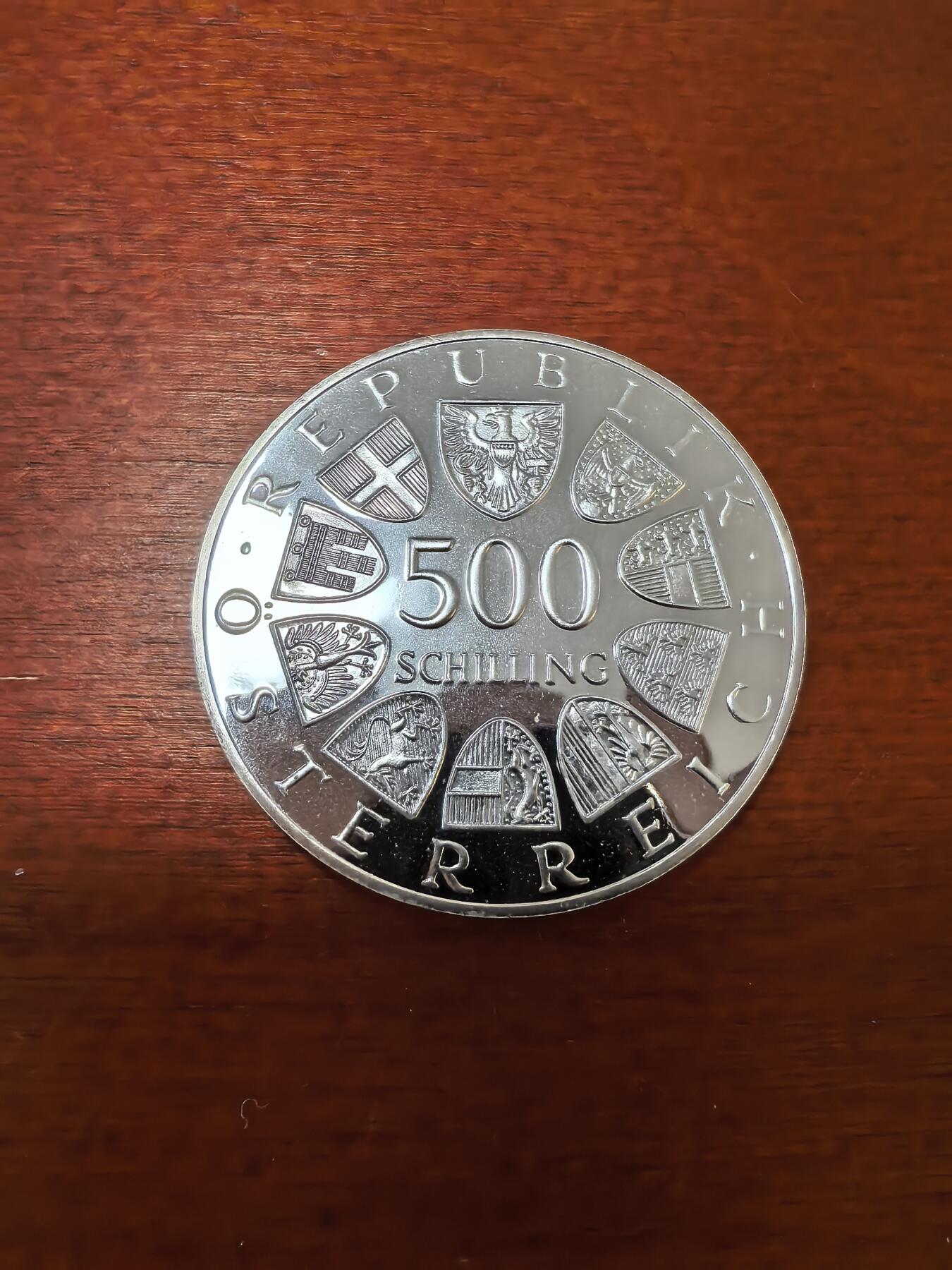 长老汇蛇年精选第三十六场拍卖 1987奥地利萨尔茨堡500先令精制银币