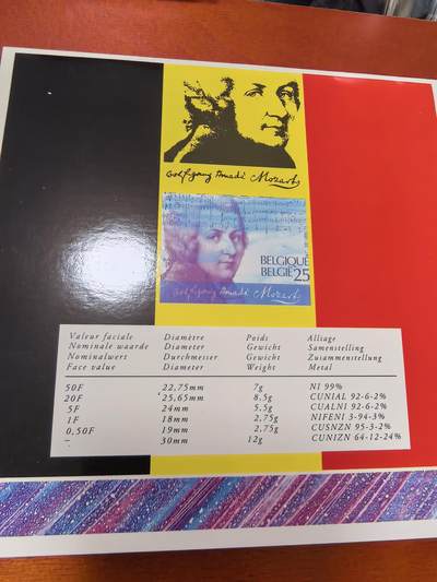 长老汇蛇年精选第三十六场拍卖 1991比利时10枚套币+1枚圆形章，卡装，克书未记载