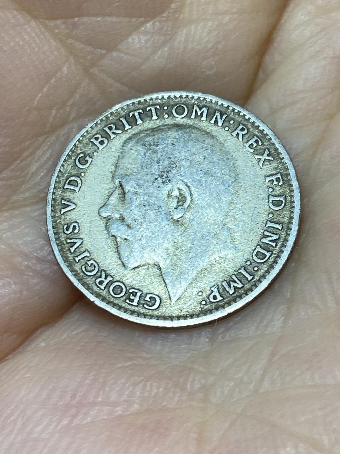 2025年第七十九场(总第一百零五场）外国好品散币(免佣金) 英国🇬🇧1921年3便士银币(乔治五世第二版)