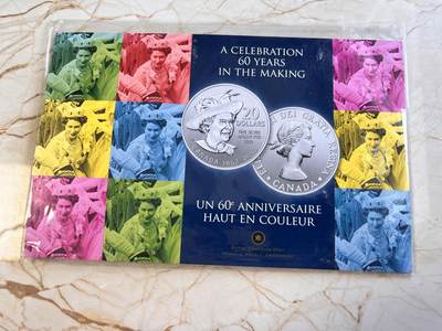 第170期拍卖【长期征集拍品】 - 卡装加拿大2012年20换20系列伊丽莎白登基纪念银币，9999银，7.96克