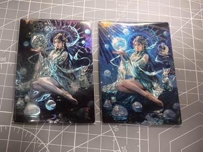 奇点卡牌专场 新号第七场 谢谢大家捧场 品控放大镜勿拍 出厂品质不包瑕 卡牌设有低价 拒绝拿小号顶价 大家放心拍  - 奇点卡牌 玄灵谱 粗闪常曦＋光刻常曦
