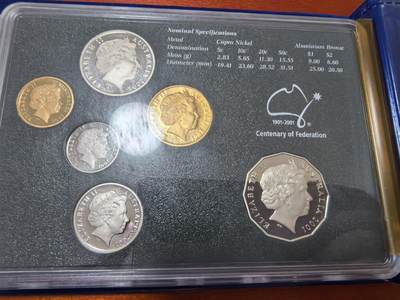 长老汇蛇年精选第三十六场拍卖 2001澳大利亚6枚精制套币，盒证全